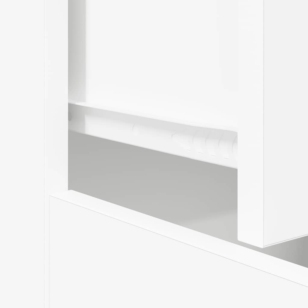 skænk 60x30x75 cm konstrueret træ hvid