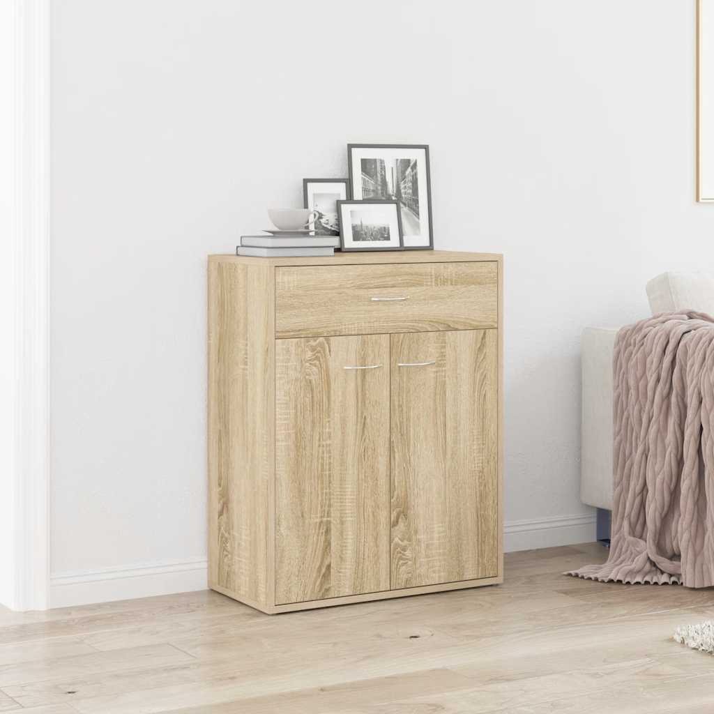 skænk 60x30x75 cm konstrueret træ sonoma-eg