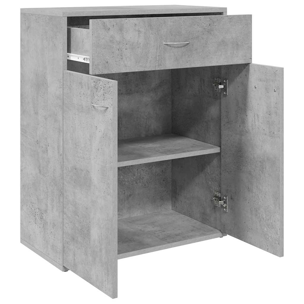 skænk 60x30x75 cm konstrueret træ betongrå