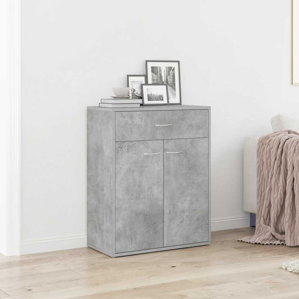 skænk 60x30x75 cm konstrueret træ betongrå