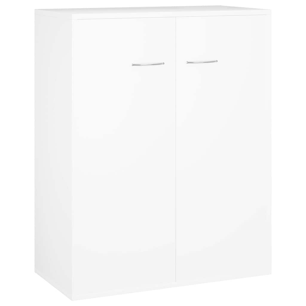 skænk 60x30x75 cm konstrueret træ hvid