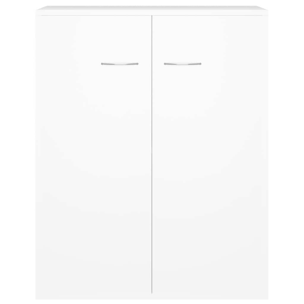 skænk 60x30x75 cm konstrueret træ hvid