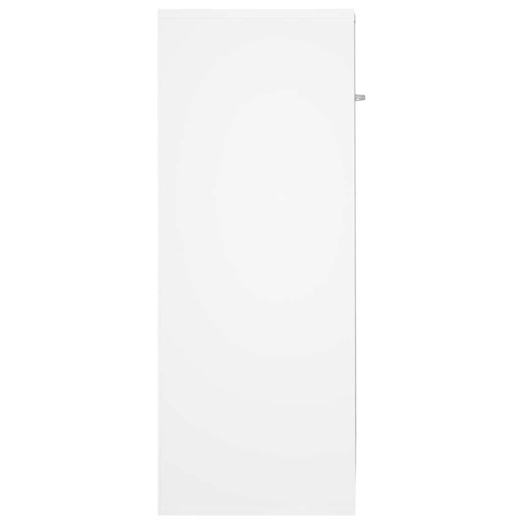 skænk 60x30x75 cm konstrueret træ hvid