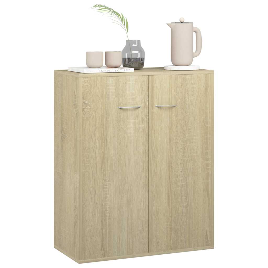 skænk 60x30x75 cm konstrueret træ sonoma-eg