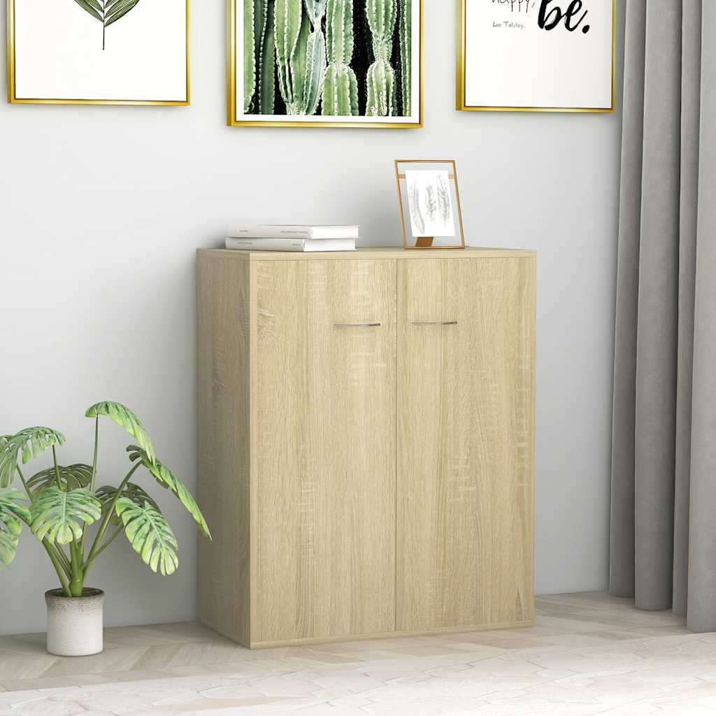 skænk 60x30x75 cm konstrueret træ sonoma-eg