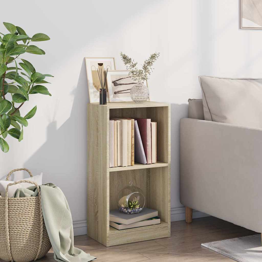 bogreol 40 x 24 x 75 cm spånplade sonoma-eg