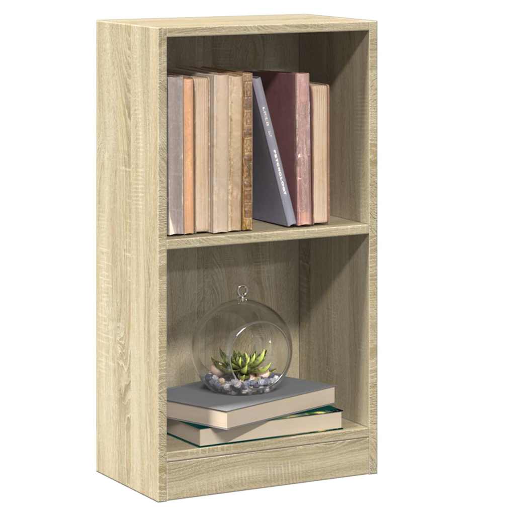 bogreol 40 x 24 x 75 cm spånplade sonoma-eg