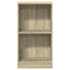 bogreol 40 x 24 x 75 cm spånplade sonoma-eg