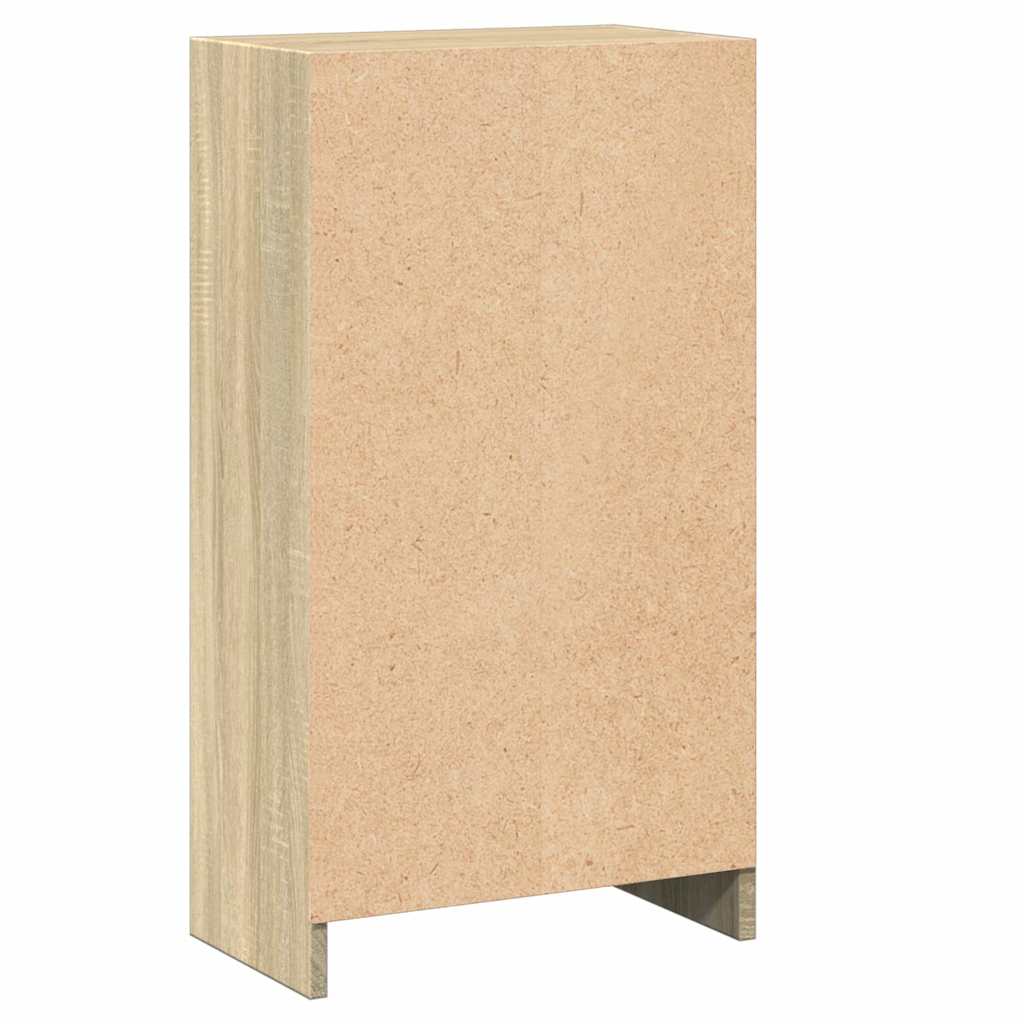 bogreol 40 x 24 x 75 cm spånplade sonoma-eg