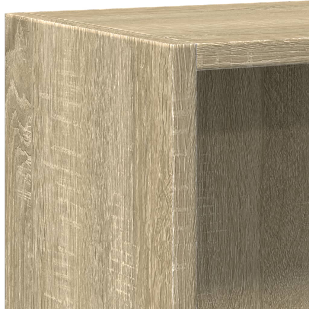 bogreol 40 x 24 x 75 cm spånplade sonoma-eg