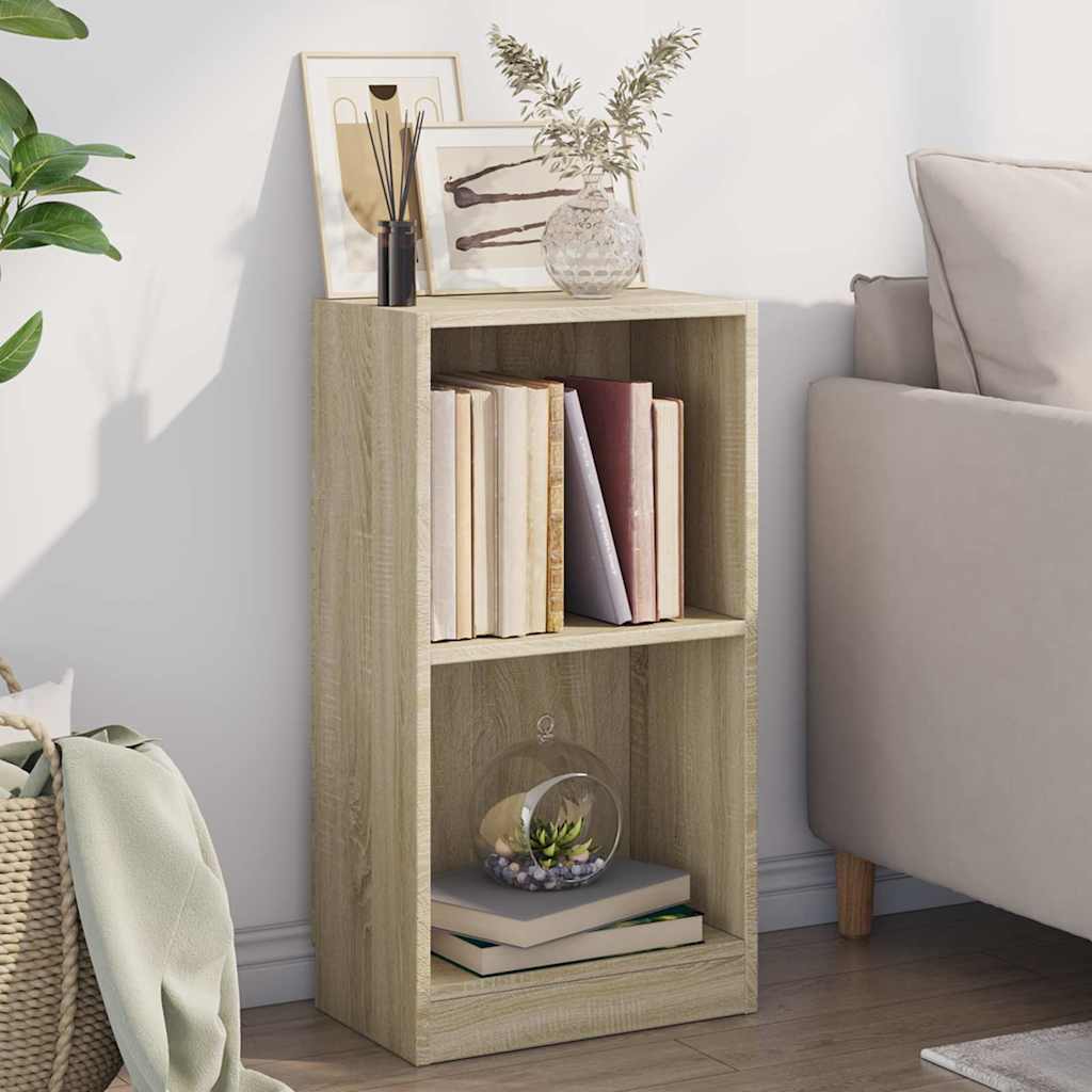 bogreol 40 x 24 x 75 cm spånplade sonoma-eg