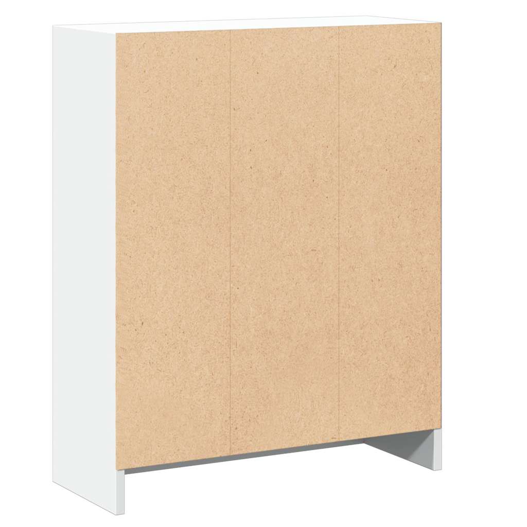 bogreol 60x24x76 cm konstrueret træ hvid