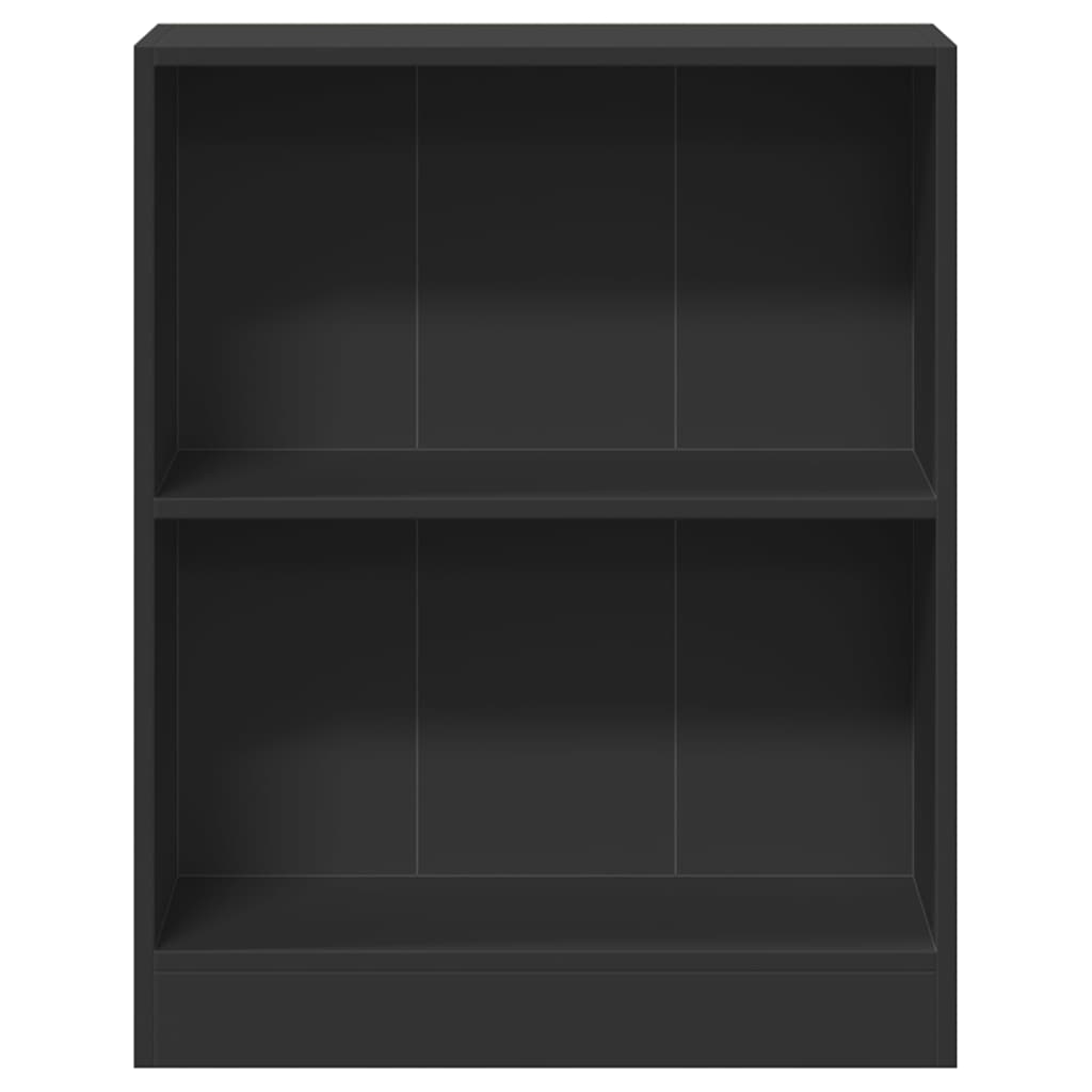 bogreol 60x24x76 cm konstrueret træ sort