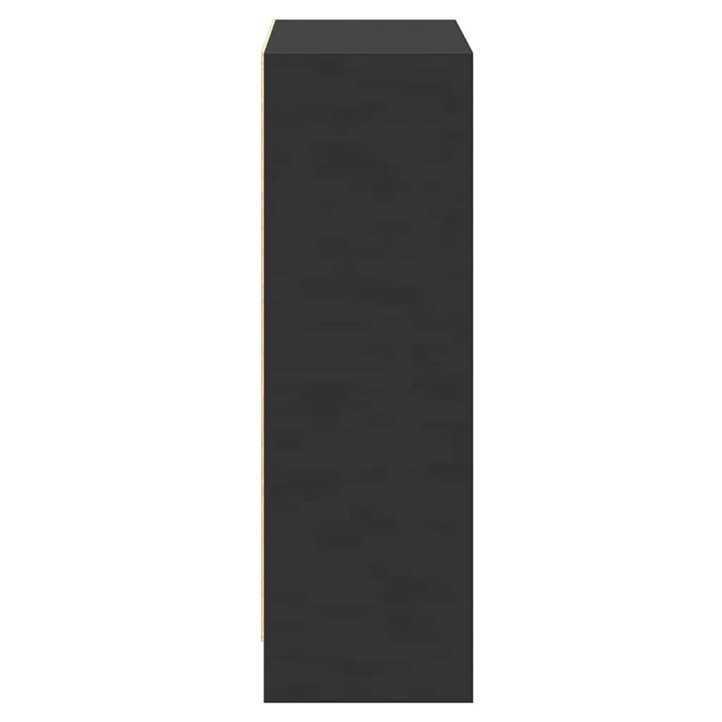 bogreol 60x24x76 cm konstrueret træ sort