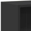 bogreol 60x24x76 cm konstrueret træ sort