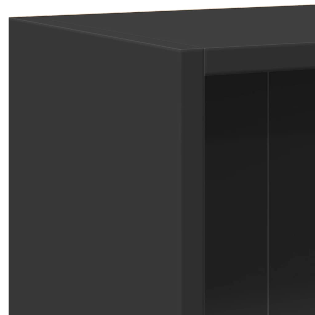 bogreol 60x24x76 cm konstrueret træ sort