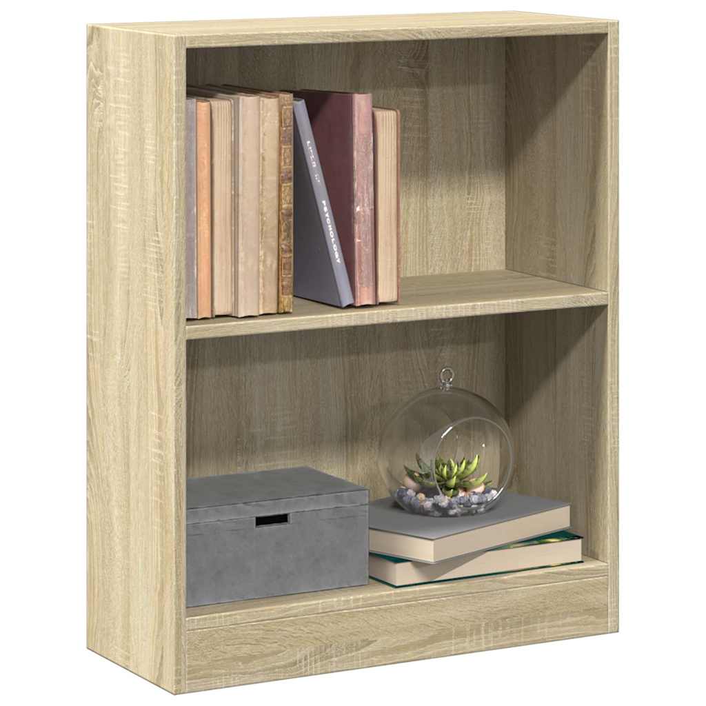 bogreol 60x24x76 cm konstrueret træ sonoma-egetræsfarvet