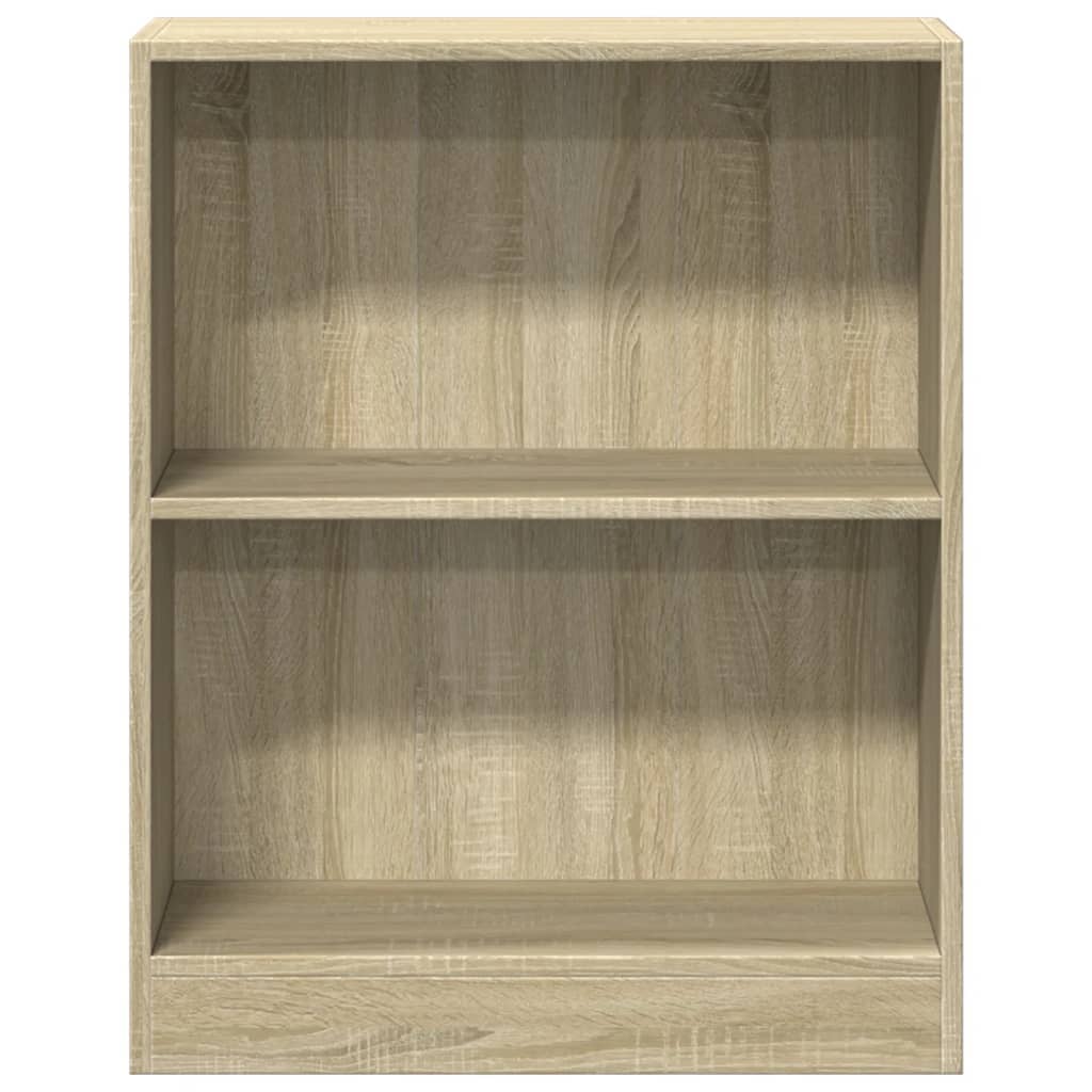 bogreol 60x24x76 cm konstrueret træ sonoma-egetræsfarvet