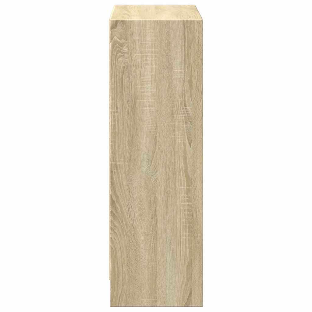 bogreol 60x24x76 cm konstrueret træ sonoma-egetræsfarvet