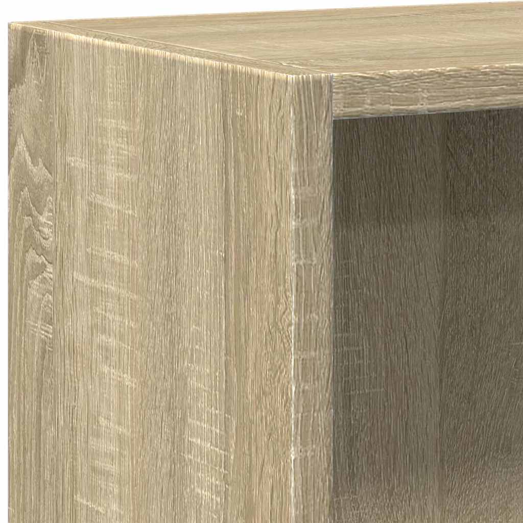 bogreol 60x24x76 cm konstrueret træ sonoma-egetræsfarvet