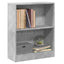 bogreol 60x24x76 cm konstrueret træ hvid