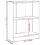 bogreol 60x24x76 cm konstrueret træ hvid