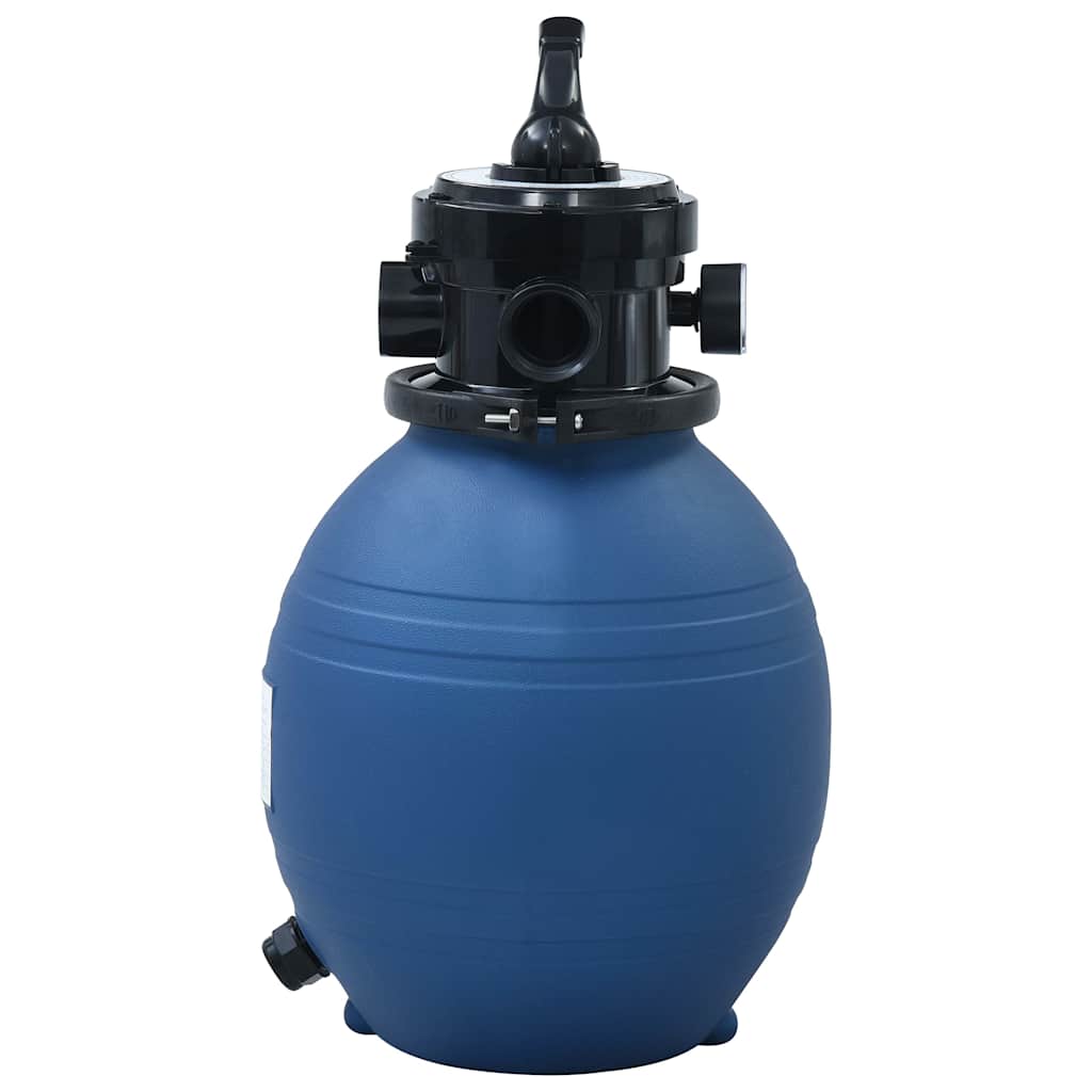 sandfilter til pool ventil med 4 indstillinger 300 mm blå