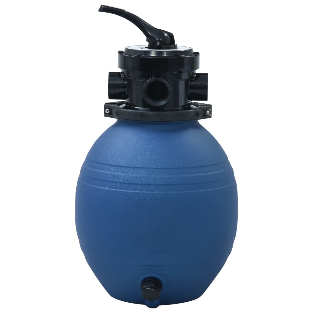 sandfilter til pool ventil med 4 indstillinger 300 mm blå