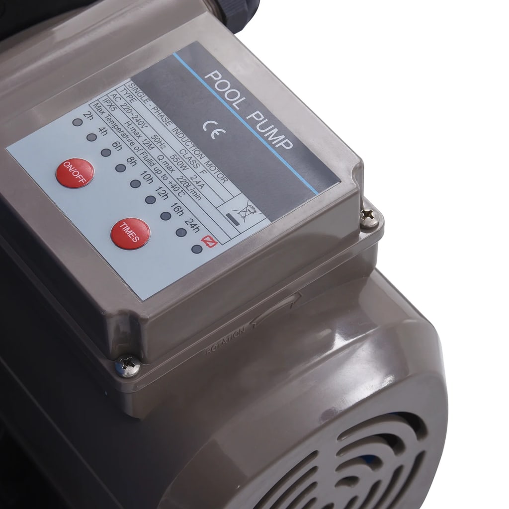 sandfilterpumpe med timer 530 W 10980 l/t.