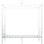 sengestel til himmelseng 90 x 200 cm metal hvid