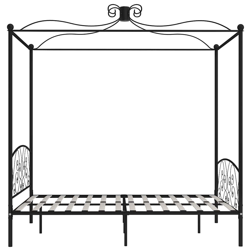 sengestel til himmelseng 180 x 200 cm metal sort