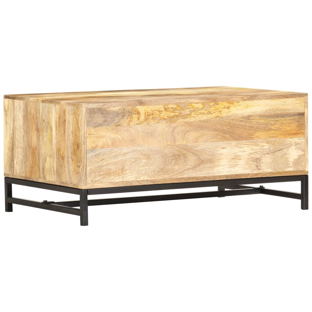 sofabord 90 x 55 x 40 cm massivt mangotræ