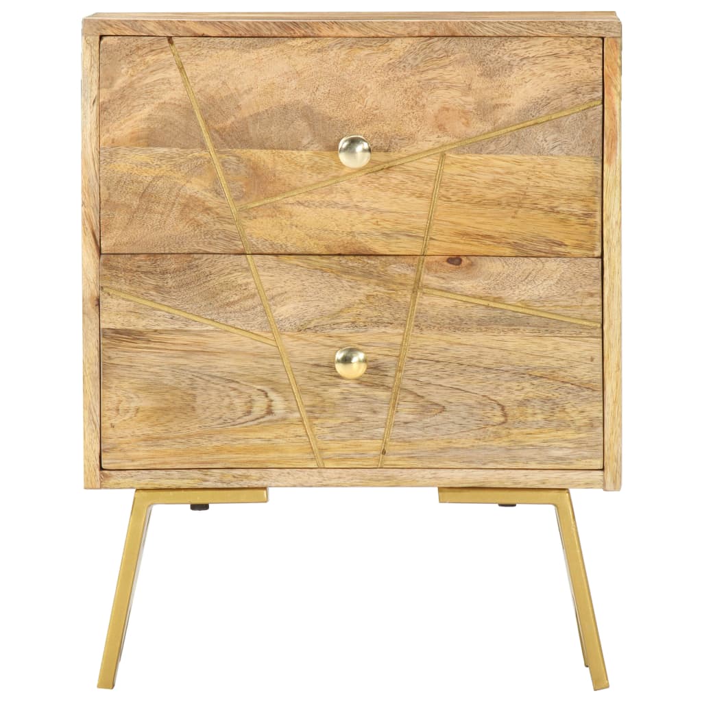 sengebord 40x30x50 cm massivt mangotræ