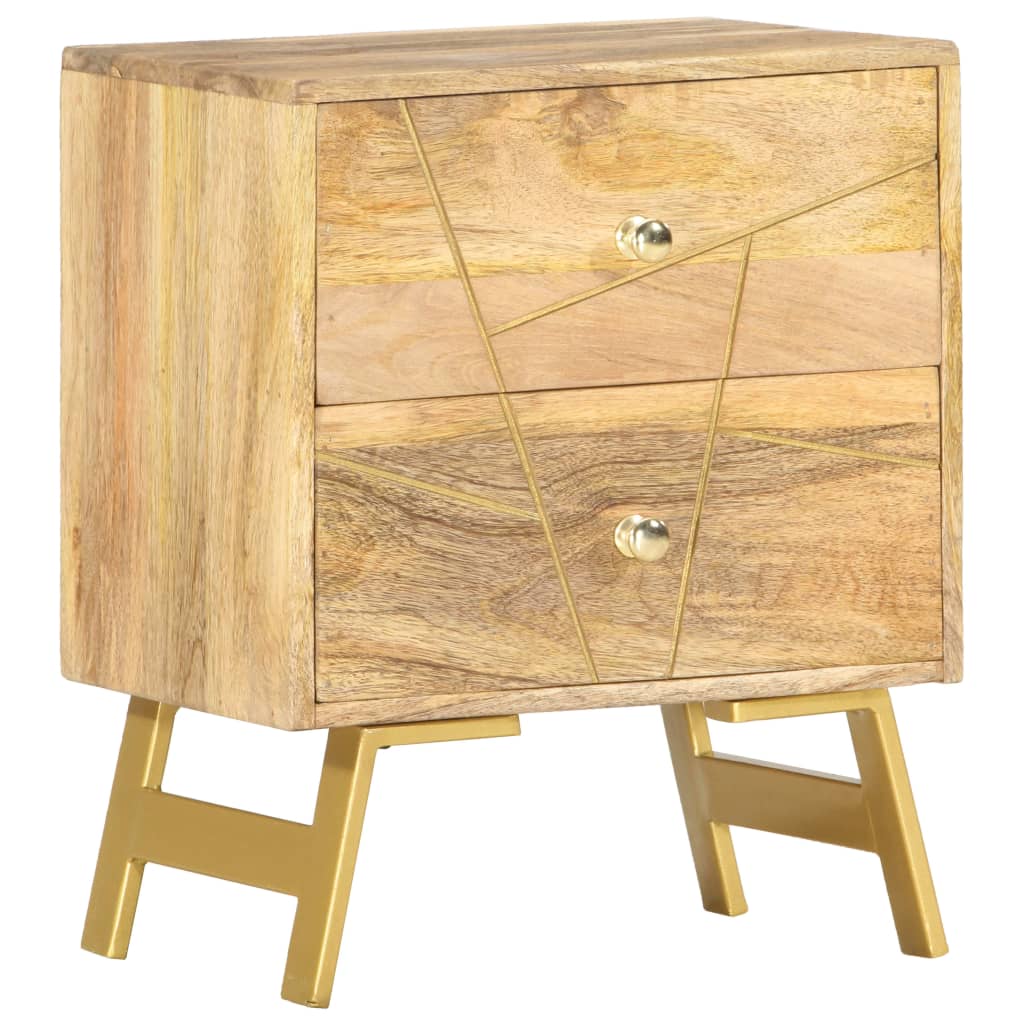 sengebord 40x30x50 cm massivt mangotræ