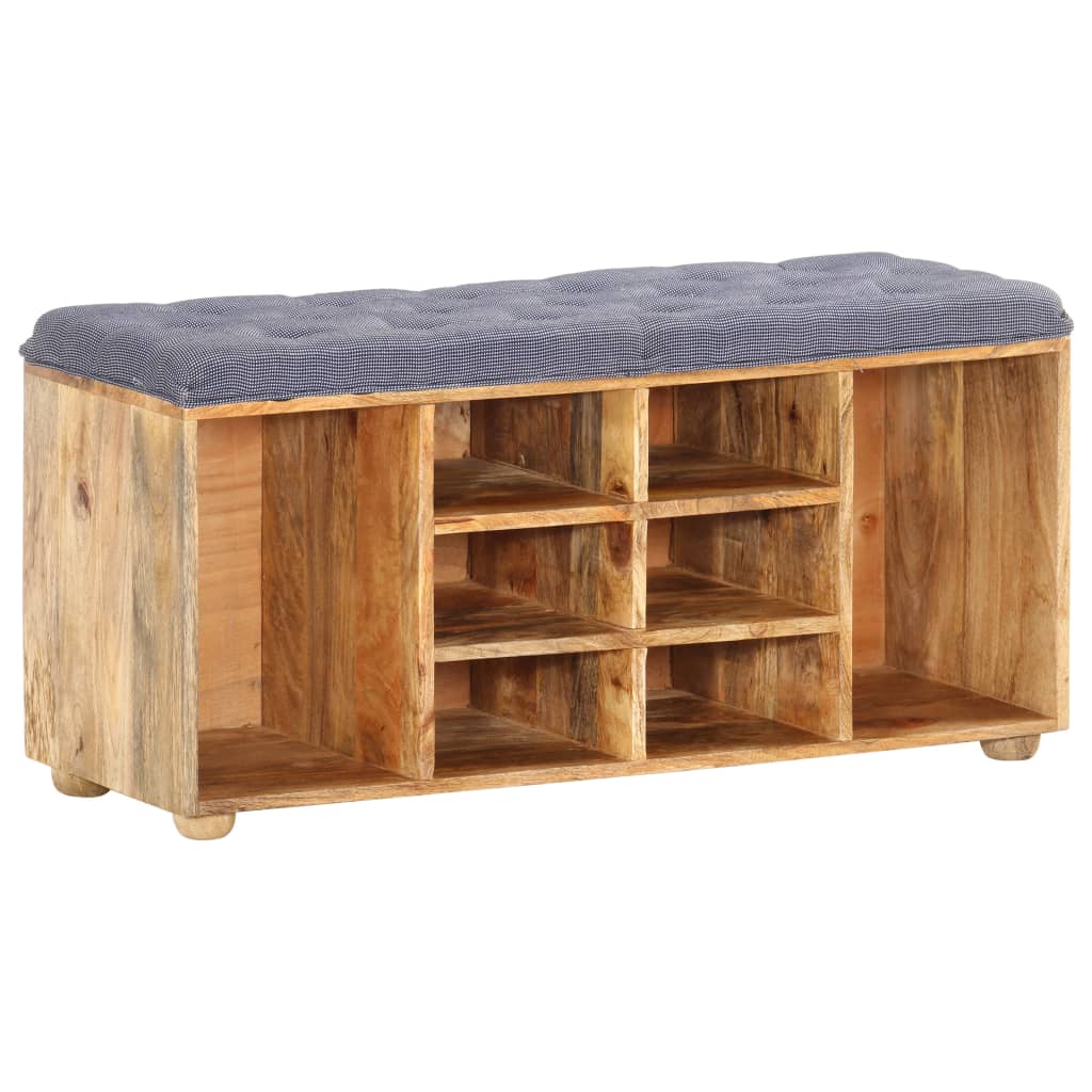entrébænk 100x35x47 cm massivt mangotræ