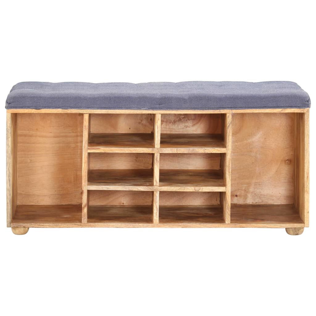 entrébænk 100x35x47 cm massivt mangotræ
