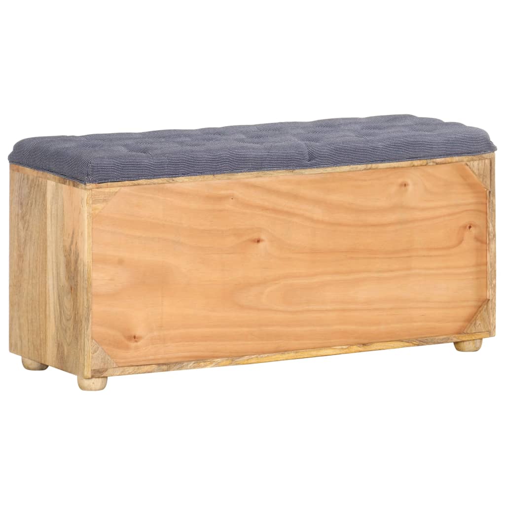 entrébænk 100x35x47 cm massivt mangotræ