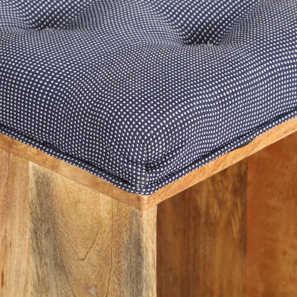 entrébænk 100x35x47 cm massivt mangotræ