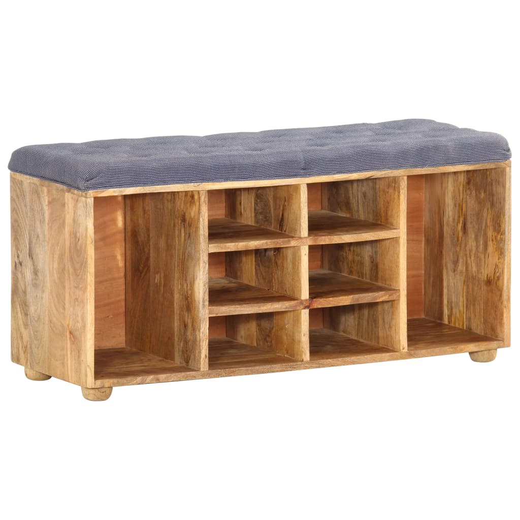 entrébænk 100x35x47 cm massivt mangotræ