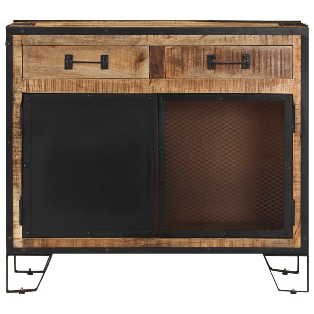 skænk 80x31x71 cm massivt ru mangotræ