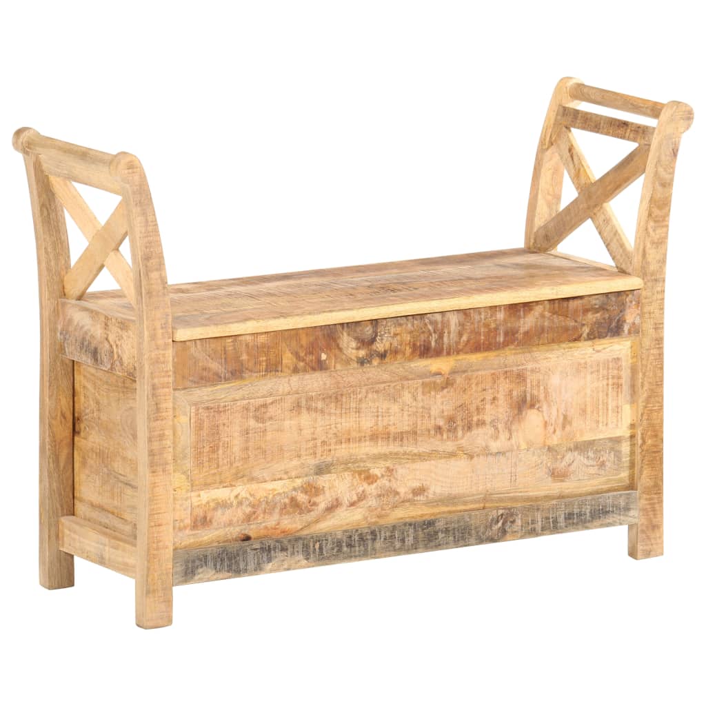 entrébænk 103x33x72 cm massivt mangotræ