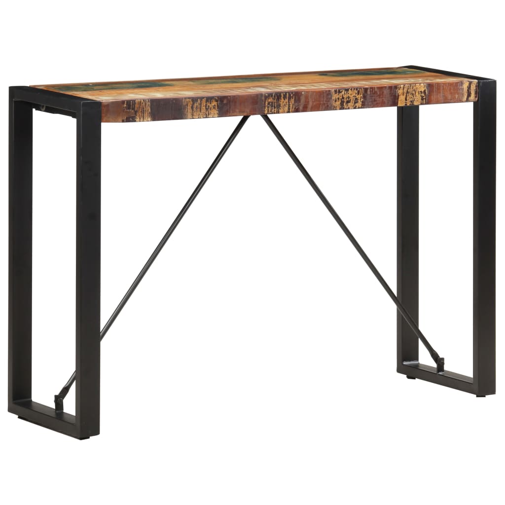 konsolbord 110x35x76 cm massivt genbrugstræ