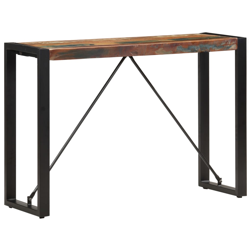 konsolbord 110x35x76 cm massivt genbrugstræ