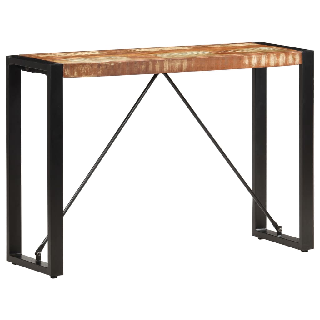 konsolbord 110x35x76 cm massivt genbrugstræ