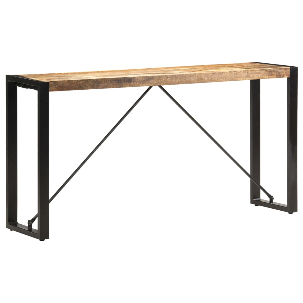 konsolbord 150x35x76 cm massivt mangotræ