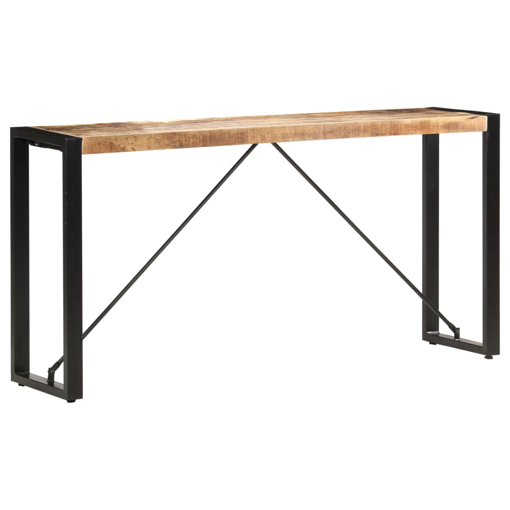 konsolbord 150x35x76 cm massivt mangotræ