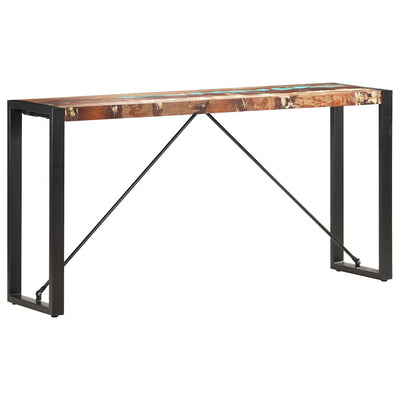 konsolbord 150 x 35 x 76 cm massivt genbrugstræ