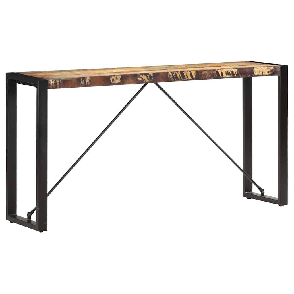 konsolbord 150 x 35 x 76 cm massivt genbrugstræ