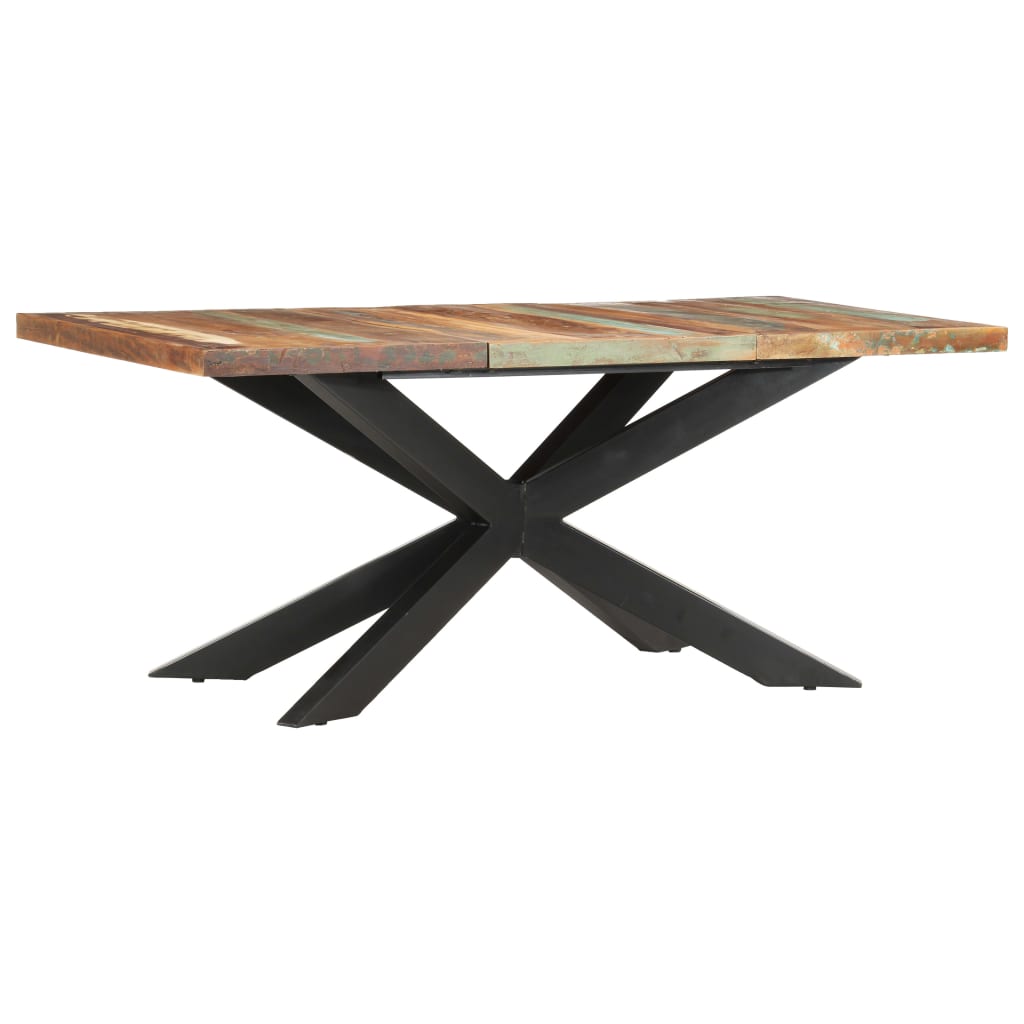 spisebord 180 x 90 x 76 cm massivt genbrugstræ