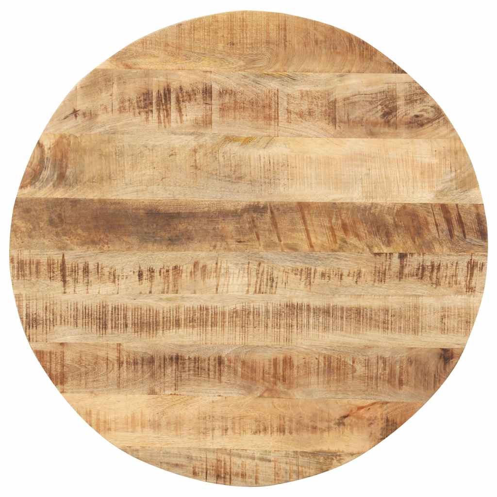 bordplade 15-16 mm rund 70 cm massivt mangotræ